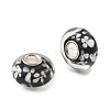 Lampwork & Brass Core European Beads LAMP-P019-01P-08-2