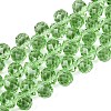 Transparent Glass Beads Strands GLAA-Q116-01A-B09-1