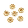 Brass Micro Pave Clear Cubic Zirconia Bead Caps CU-CBA6A75-29G-1