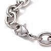 304 Stainless Steel Chunky Cable Chains Bracelet for Men Women BJEW-G618-04P-B03-3