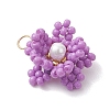Glass Seed Beaded Pendants PALLOY-MZ01246-04-3