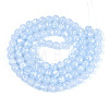 Baking Paint Glass Beads Strands DGLA-N015-8mm-06-2