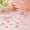100Pcs Handmade Polymer Clay 3D Flower Plumeria Beads CLAY-SC0002-48D-3