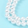 Electroplated Shell Pearl Beads Strands BSHE-C007-A01-01-4