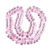 Baking Paint Transparent Glass Beads Strands GL-N005-02A-D01-3