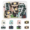 25Pcs 8 Styles Alloy Enamel Pendants ENAM-FS0003-13-1