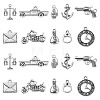 100Pcs 10 Styles Tibetan Style Alloy Pendants TIBEP-CJ0001-53-1