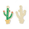 Alloy Enamel Pendants ENAM-G212-08G-02-1