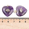 Natural Amethyst Pendants G-Z134-04E-3