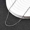 0.8MM Brass Box Chain Necklaces NJEW-G341-02P-3