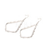 Hollow Teardrop Alloy Dangle Earrings FS-WG02393-01-3