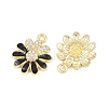 Alloy Black Enamel Pendants FIND-C095-04G-2