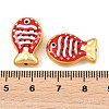Baking Paint Opaque Glass Enamel Beads GL-CBA4370-01B-4