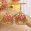Bohemian Alloy Enamel Chandelier Earrings FS-WG337F9-04-1