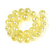 AB Color Plated Transparent Glass Round Beads Strands X-EGLA-T029-8mm-12T-16-2
