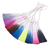 27Pcs 9 Colors Polyester Tassel Big Pendants FIND-SW0001-14-2