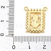 Brass Micro Pave Clear Cubic Zirconia Pendants KK-CBA6A75-48D-G-3