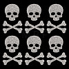 6 Sets Skull & Bone Hotfix Rhinestone FIND-PH0038-54-8
