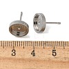 201 Stainless Steel Stud Earring STAS-C117-01B-P-3