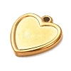 304 Stainless Steel Pendant Cabochon Settings STAS-Z204-04G-07-2