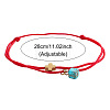 Synthetic Turquoise Bead Charm Bracelets IR3268-2-2