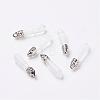 Natural Quartz Crystal Pointed Pendants G-P309-06-1