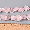 Natural Rose Quartz Beads Strands G-R421-17-4