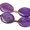 Natural Banded Agate Beads Strands G-P605-L02-05-5