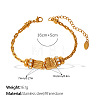 304 Stainless Steel & Cubic Zirconia Link Bracelets WG7FB07-08-1