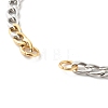 304 Stainless Steel Chain Bracelet Makings AJEW-JB00996-01-4