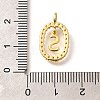 Brass Micro Pave Cubic Zirconia Pendants ZIRC-P123-01G-S01-3