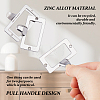 25Pcs Rectangle Zinc Alloy Label Frame Card Holder AJEW-FH0008-75B-3