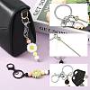 15Pcs Plastic Beadable Keychains KEYC-FS00047-3