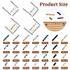 7490Pcs Glass Twisted Bugle Beads SEED-PA0001-27-2