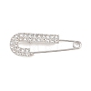 Crystal Rhinestone Safety Pin Brooches JEWB-A040-01A-P-1