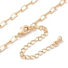 Brass Cable Chain Necklaces NJEW-H032-01G-3