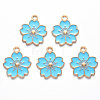 Alloy Enamel Pendants X-ENAM-S121-115C-2