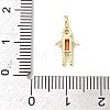 Brass Micro Pave Cubic Zirconia Pendants ZIRC-I356-17G-A05-3