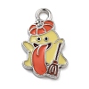 Halloween Theme Alloy Enamel Pendants PALLOY-S033-01G-1