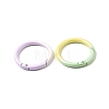 Spray Paint Alloy Spring Gate Rings FIND-C086-03C-2
