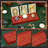 Wooden Tarot Card Display Stands ODIS-WH0029-53-4