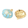 304 Stainless Steel Enamel Pendants STAS-Q119-27G-01-2