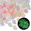 Luminous Transparent Acrylic Beads LACR-S001-13-8mm-1
