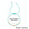 Glass Seed Bead Braided Bracelets for Women AW0420-6-2