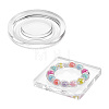 2Pcs 2 Styles Transparent Acrylic Bracelet Display Stands BDIS-BC0001-01-1