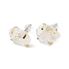 Raw Rough Natural Quartz Crystal Stud Earrings EJEW-R148-01LG-05-1