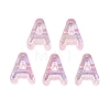 UV Plating Transparent Acrylic European Beads OACR-M027-02A-01-1