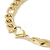 Vacuum Plating 304 Stainless Steel Figaro Chains Bracelet for Men Women STAS-E001-07G-3