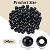 240Pcs Wood Large Hole European Beads WOOD-OC0003-80B-2