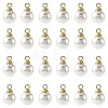 24Pcs ABS Plastic Imitation Pearl Charms KK-FS0001-78-3